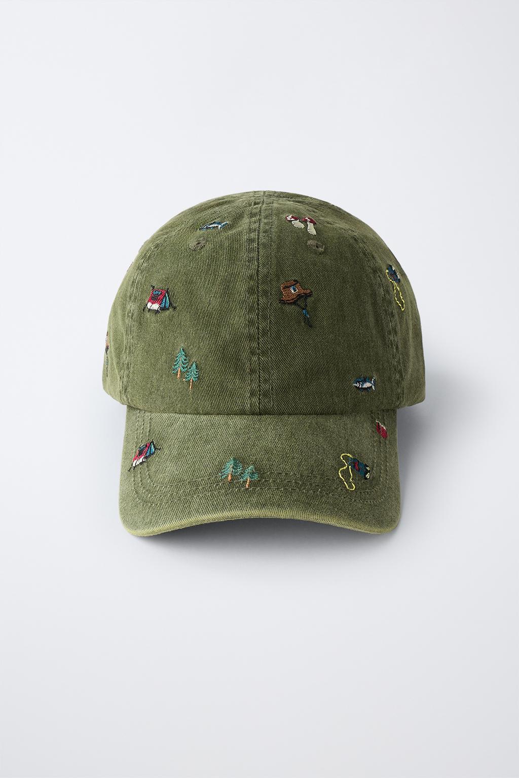 КЕПКА С ЭФФЕКТОМ ПОТЕРТОСТИ И ВЫШИВКОЙ