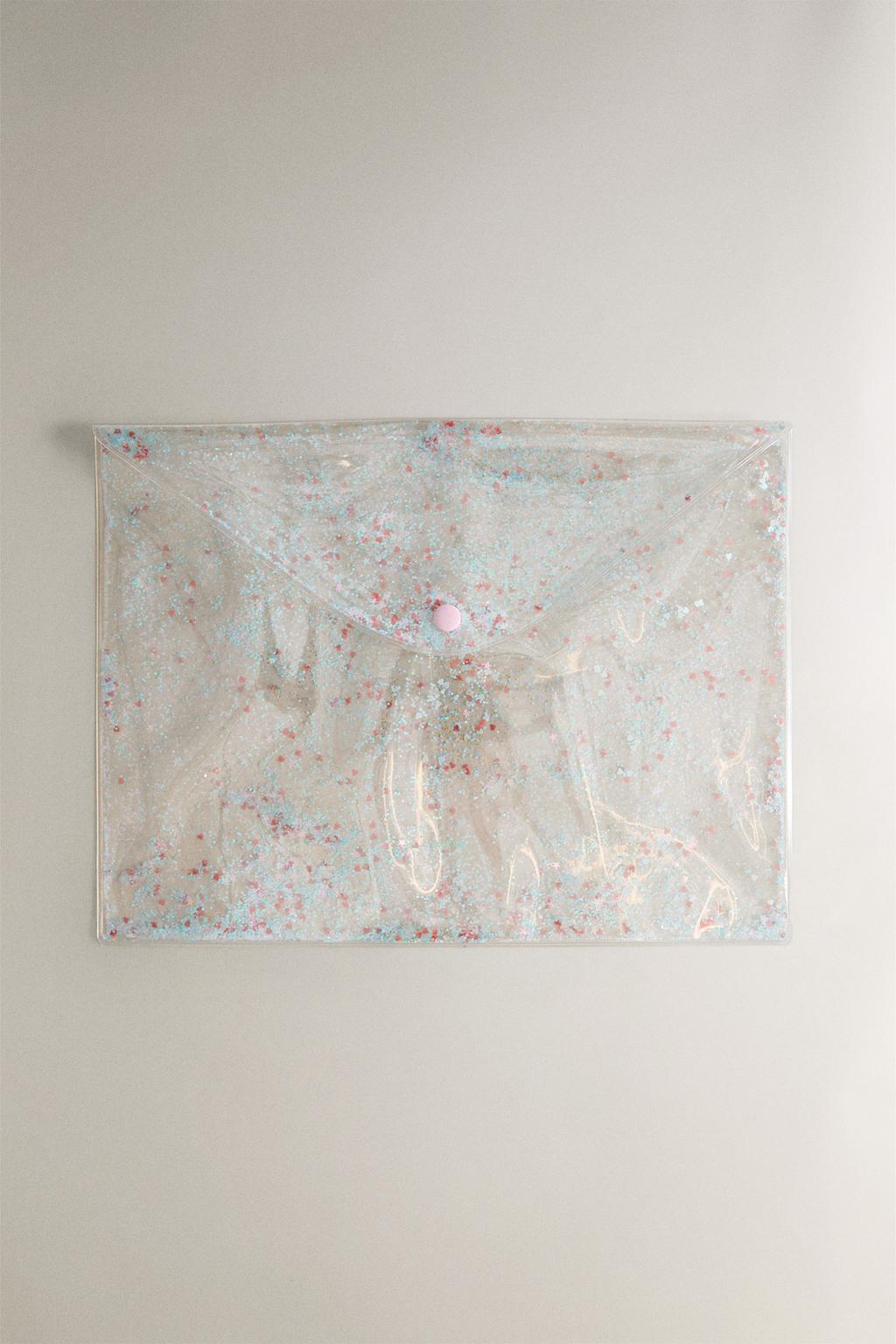 Папка с блестками для детей