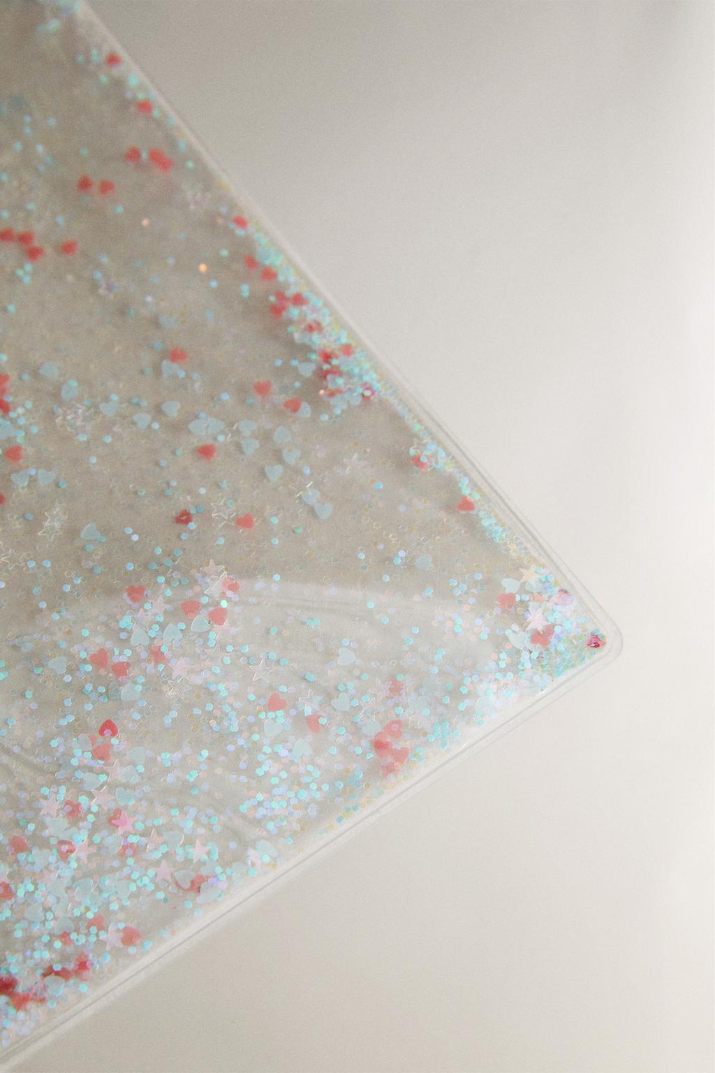 Папка с блестками для детей