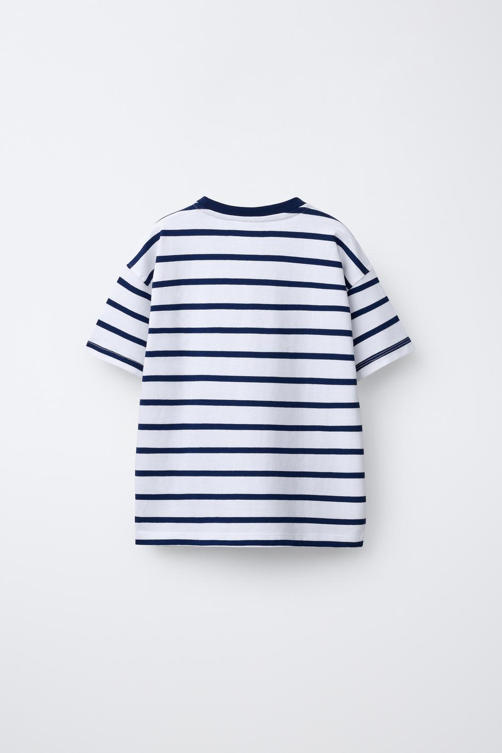 ФУТБОЛКА HEAVY WEIGHT В ПОЛОСКУ С НАДПИСЬЮ