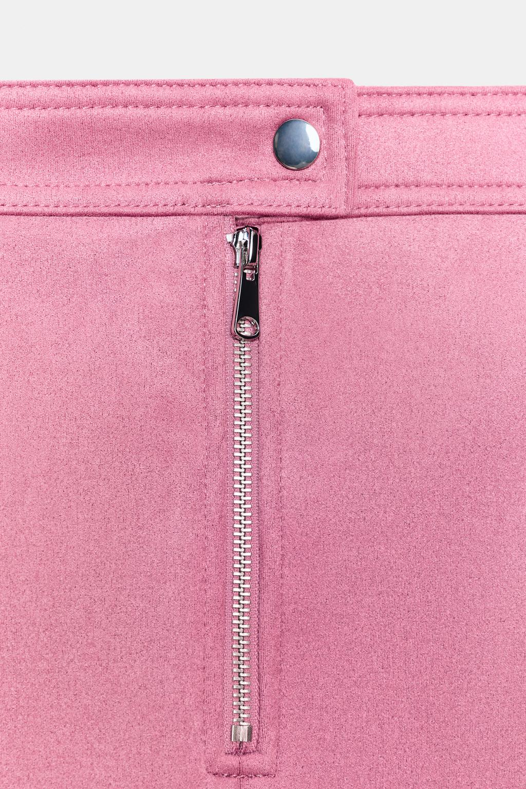 ЮБКА МИДИ ИЗ ИСКУССТВЕННОЙ ЗАМШИ