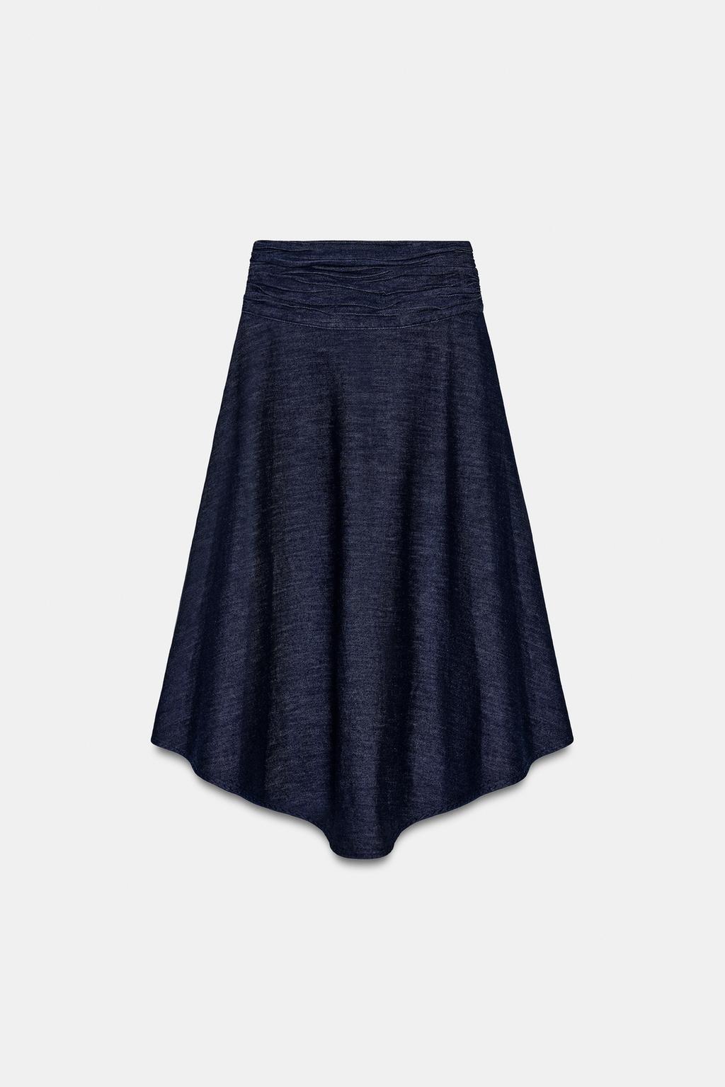 ЮБКА Z1975 МИДИ АСИММЕТРИЧНОГО КРОЯ