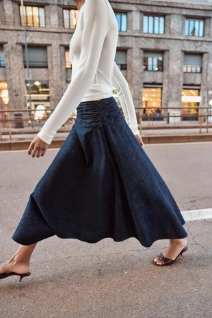 Юбка Z1975 миди асимметричного кроя- Заказать в России