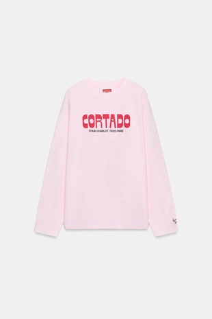 Футболка с контрастным принтом- Заказать в России