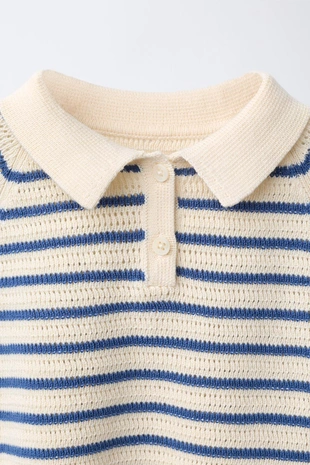 Трикотажное поло в полоску- Заказать в России