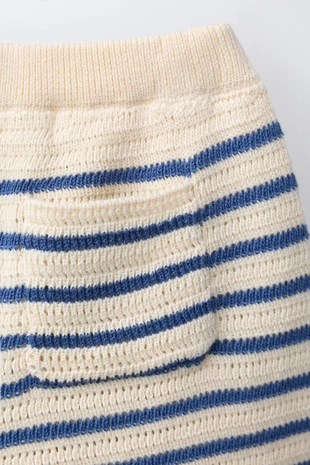 Трикотажные шорты в полоску- Заказать в России