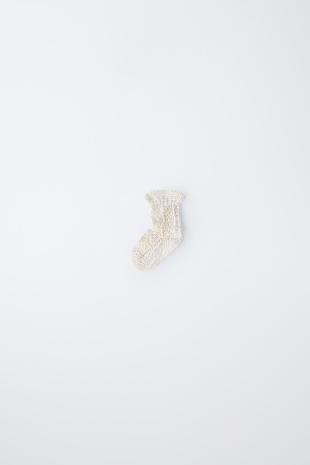 АЖУРНЫЕ НОСКИ ИЗ ХЛОПКА И ШЕЛКА