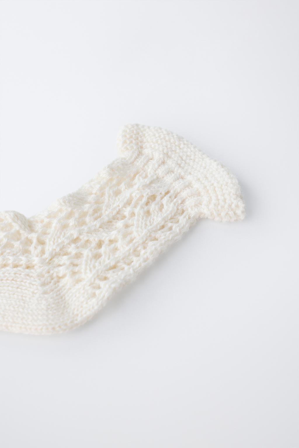 АЖУРНЫЕ НОСКИ ИЗ ХЛОПКА И ШЕЛКА