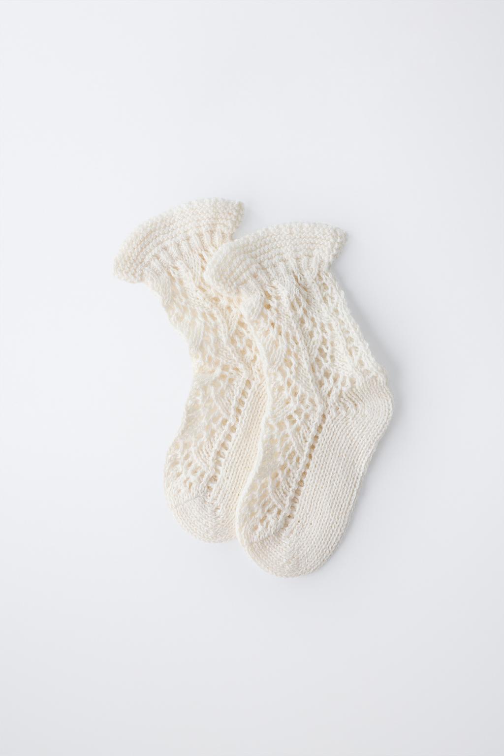 АЖУРНЫЕ НОСКИ ИЗ ХЛОПКА И ШЕЛКА