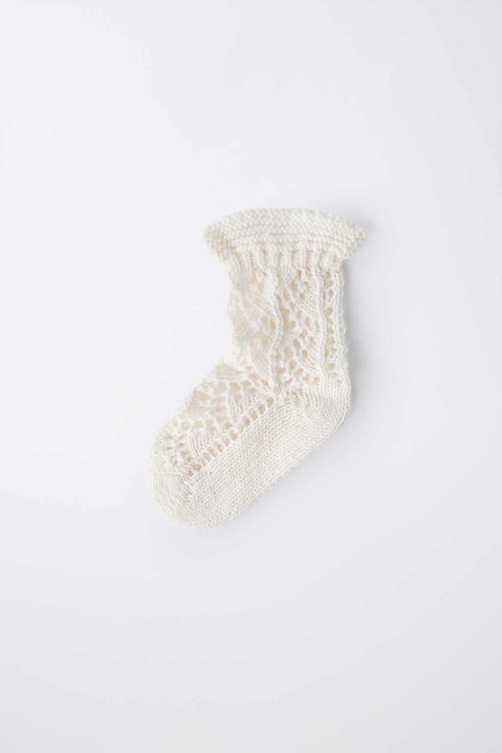 АЖУРНЫЕ НОСКИ ИЗ ХЛОПКА И ШЕЛКА