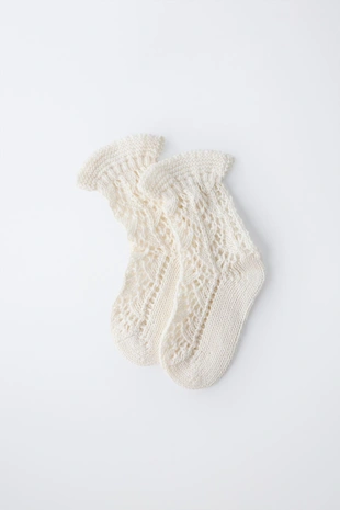 Ажурные носки из хлопка и шелка- Заказать в России