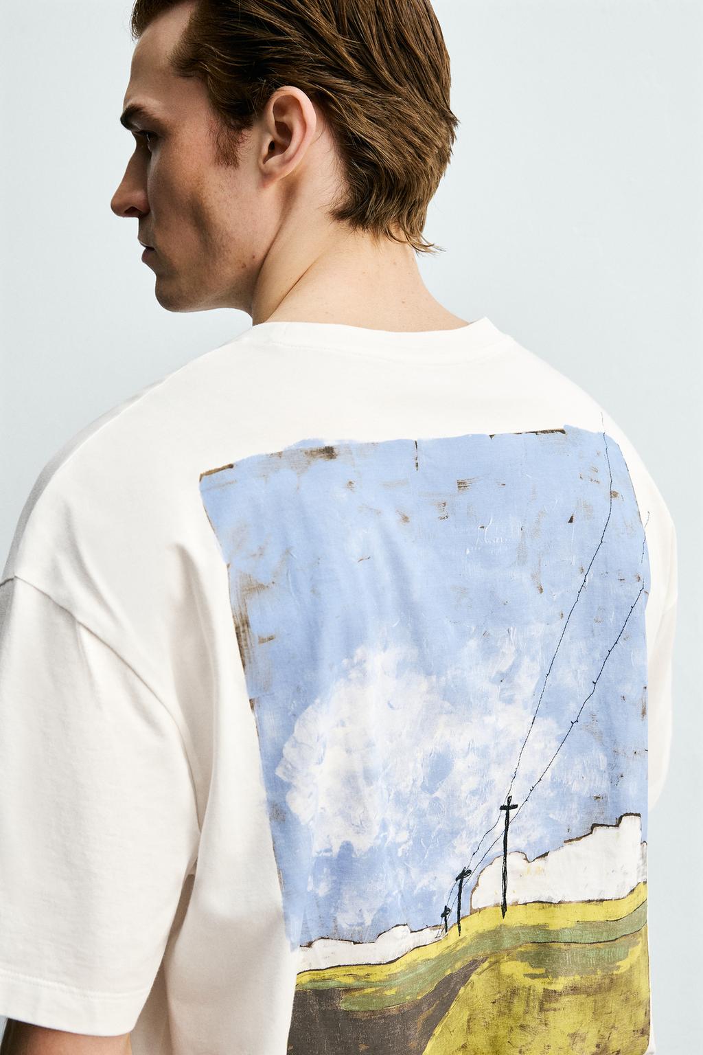 ФУТБОЛКА С ПРИНТОМ «ПЕЙЗАЖ»