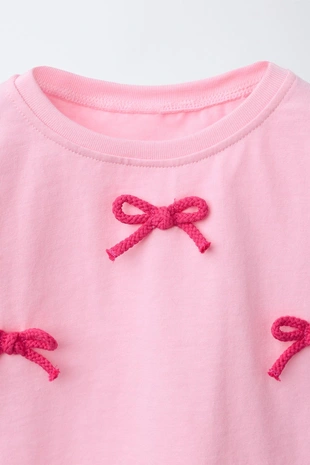 Футболка с бантами крючком- Заказать в России