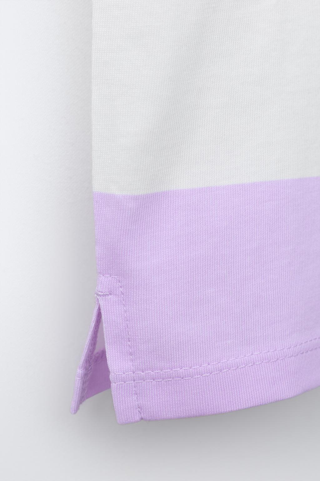 ФУТБОЛКА В ПОЛОСКУ С РЕЛЬЕФНЫМ ПРИНТОМ ФРУКТОВ