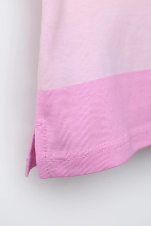 Футболка в полоску с рельефным принтом фруктов