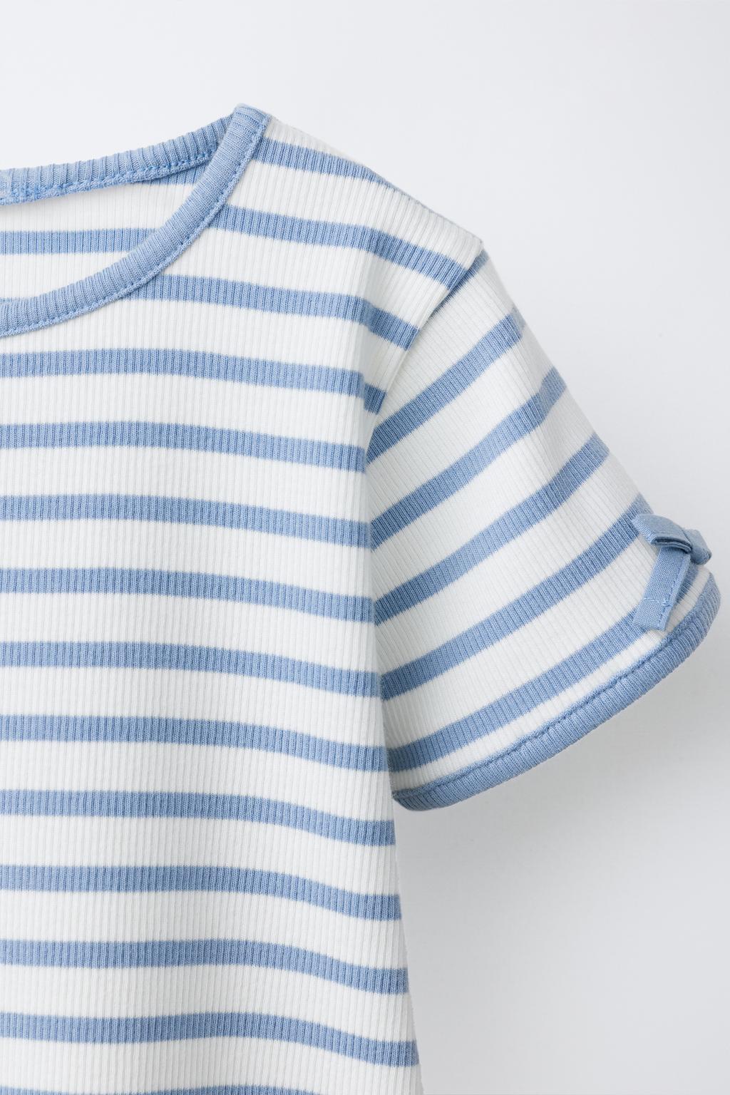 ТОП В РУБЧИК В ПОЛОСКУ С БАНТАМИ