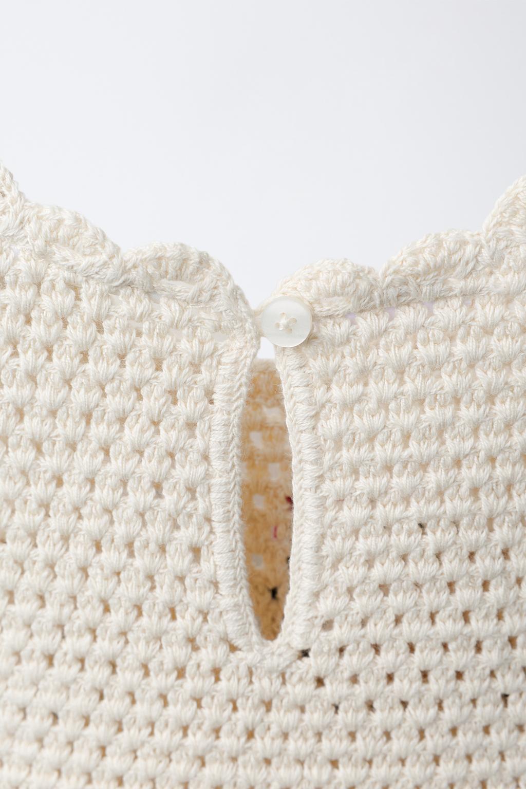 Вязаный топ с округлым вырезом hello kitty © sanrio