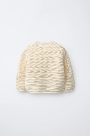 Кардиган из кружева кроше с ромашками- Заказать в России