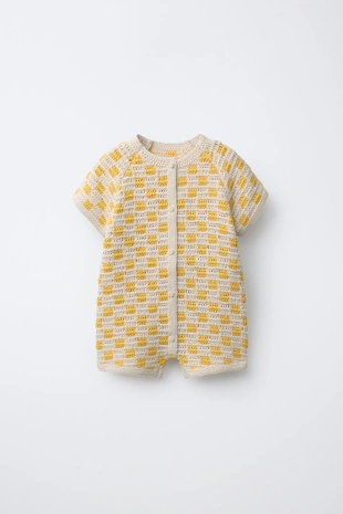 Короткий комбинезон в клетку- Заказать в России