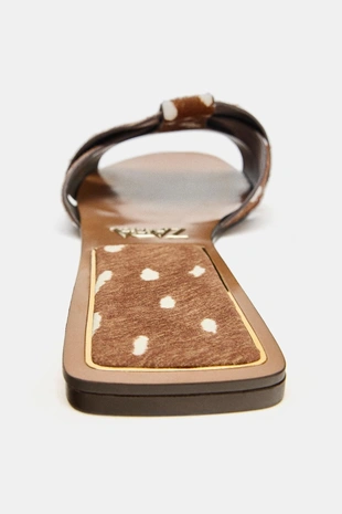 Сандалии из кожи и овчины- Заказать в России