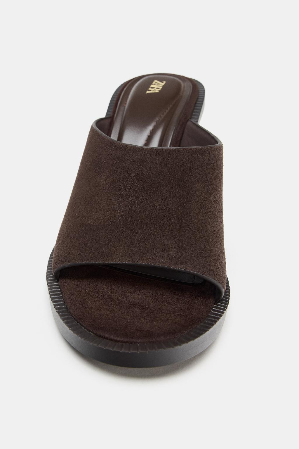 КОЖАНЫЕ САНДАЛИИ НА ШИРОКОМ КАБЛУКЕ