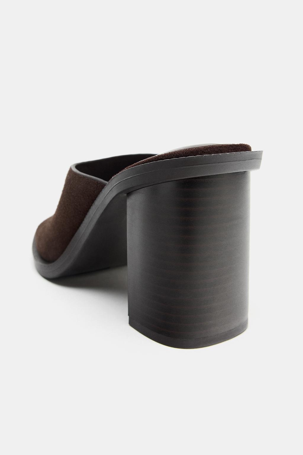 КОЖАНЫЕ САНДАЛИИ НА ШИРОКОМ КАБЛУКЕ