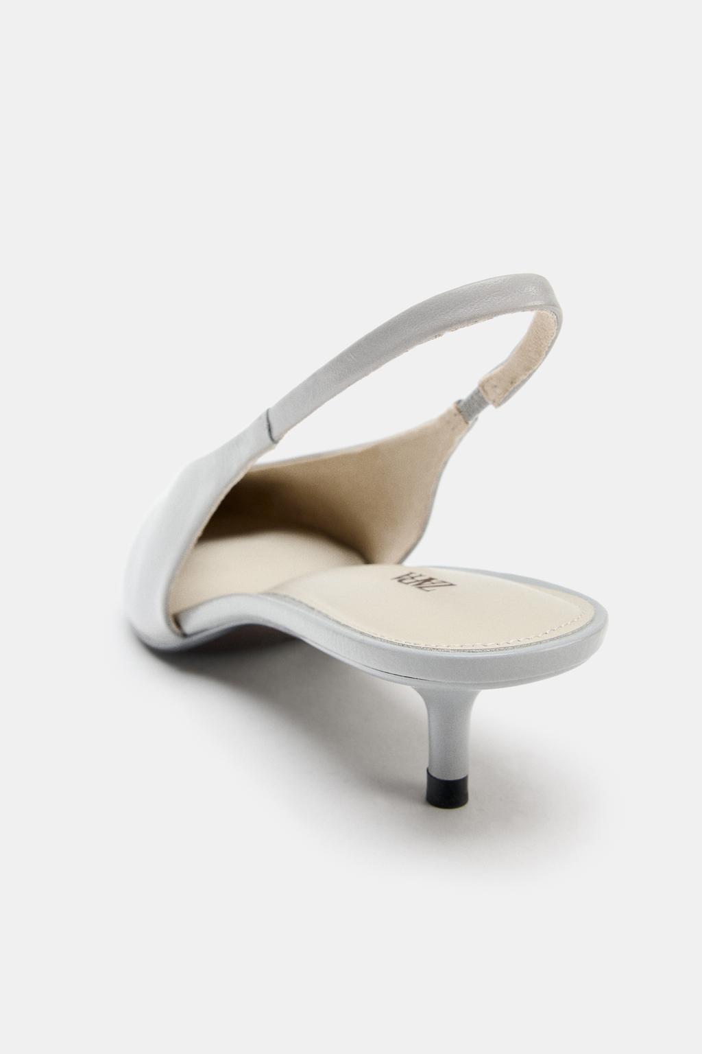 КОЖАНЫЕ ТУФЛИ НА СРЕДНЕМ ТОНКОМ КАБЛУКЕ