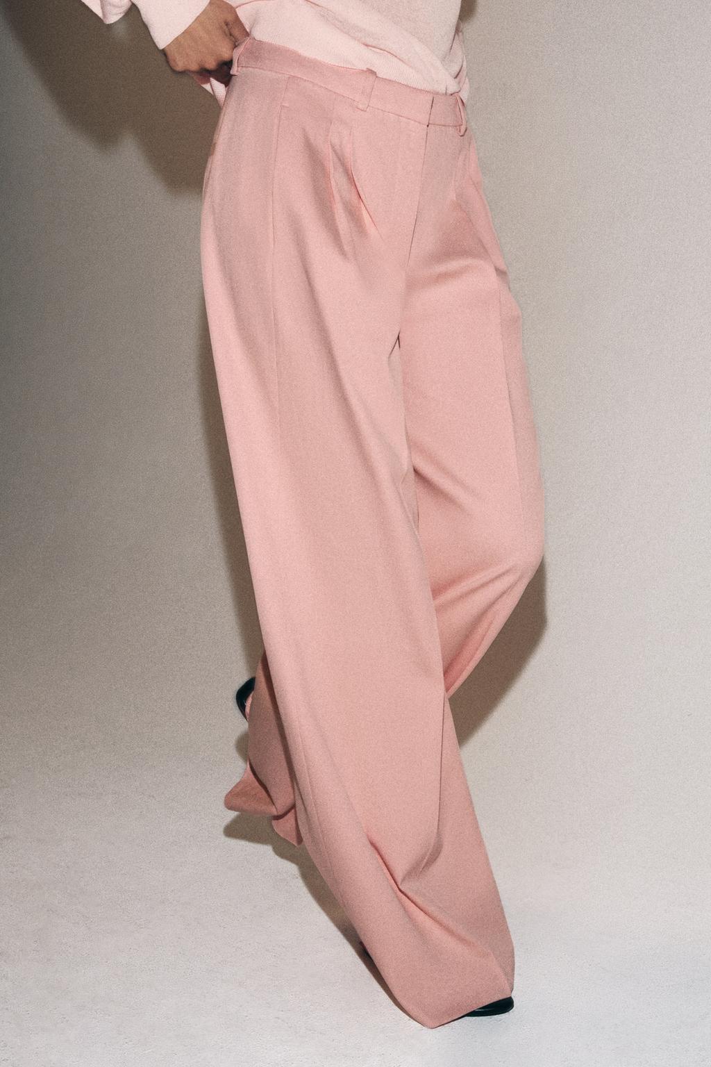 БРЮКИ WIDE-LEG С ЗАЩИПАМИ — ZW COLLECTION