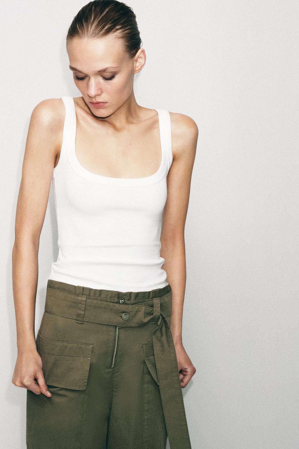 БРЮКИ КАРГО PAPERBAG С РЕМНЕМ