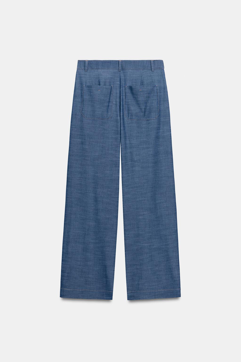 БРЮКИ С ШИРОКИМИ ШТАНИНАМИ И ЗАПАХОМ НА ТАЛИИ