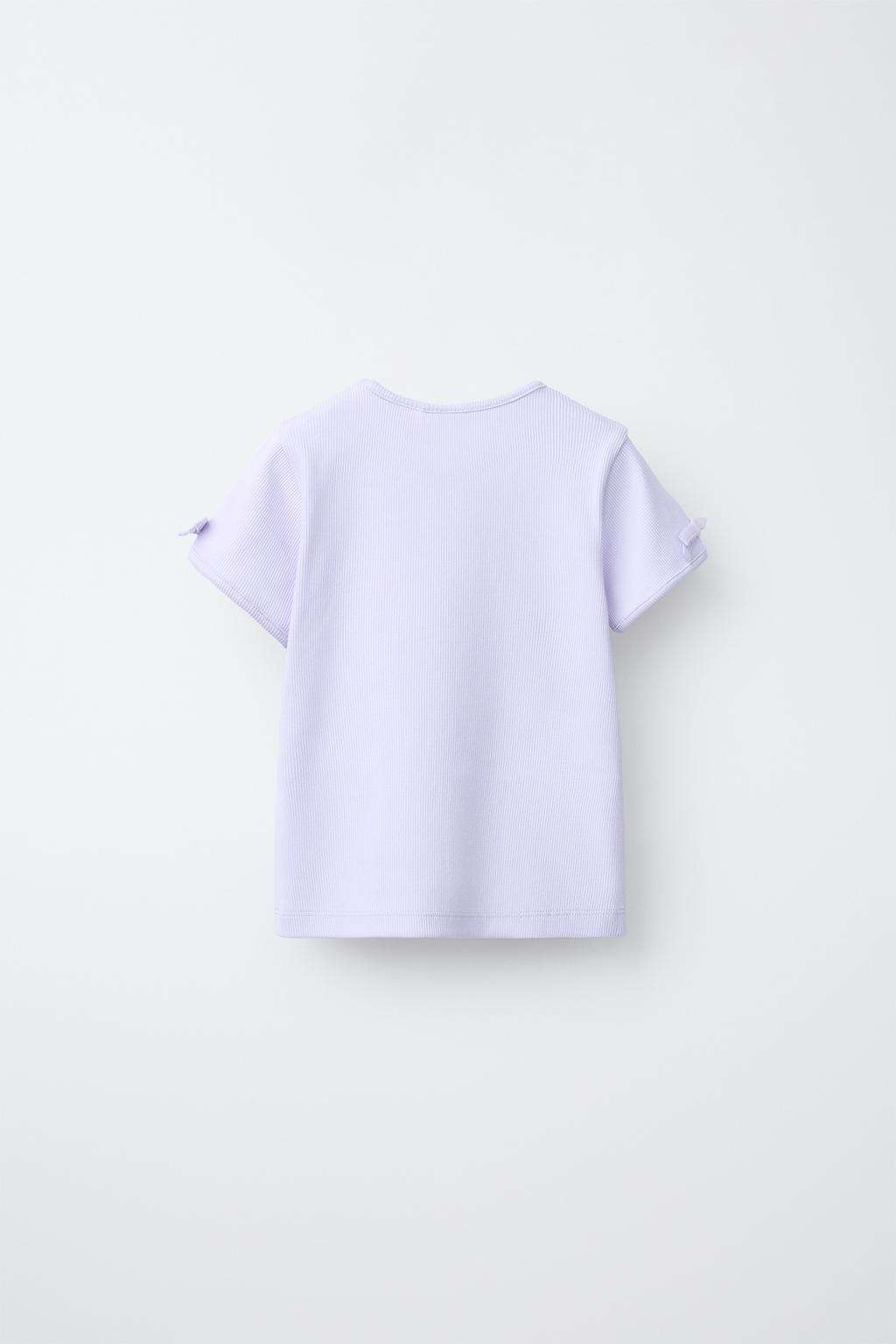 ФУТБОЛКА В РУБЧИК С БАНТАМИ