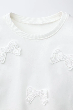 Футболка с бантами крючком- Заказать в России