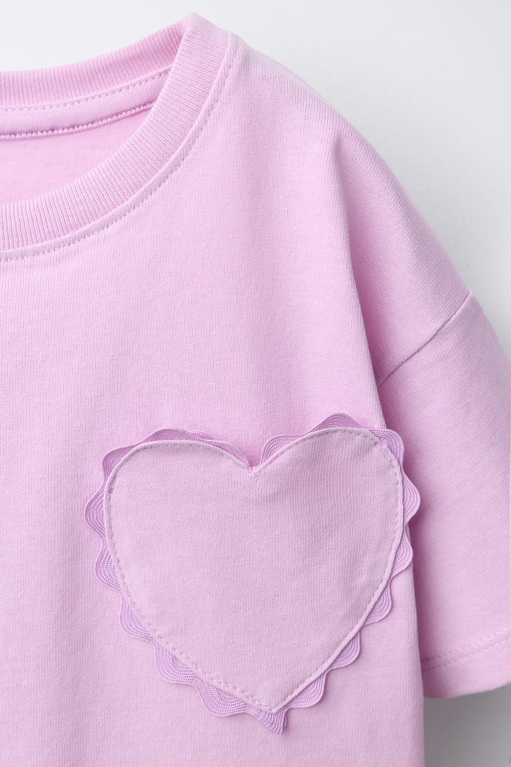 ФУТБОЛКА С ВОЛНИСТЫМ СЕРДЦЕМ