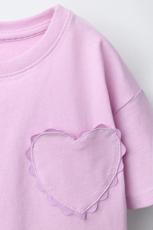 Футболка с волнистым сердцем- Заказать в России