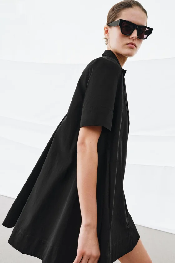 КОРОТКОЕ ПЛАТЬЕ ИЗ ПОПЛИНА — коллекция Zara «ZW»