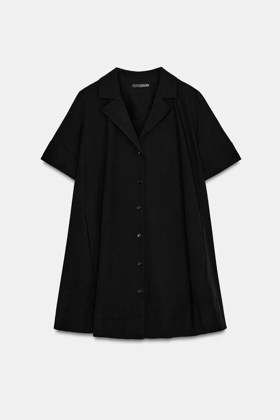 КОРОТКОЕ ПЛАТЬЕ ИЗ ПОПЛИНА — коллекция Zara «ZW»