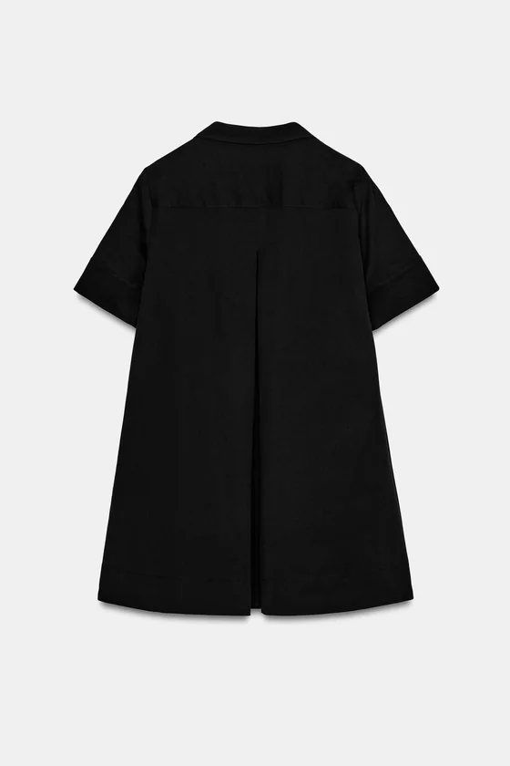 КОРОТКОЕ ПЛАТЬЕ ИЗ ПОПЛИНА — коллекция Zara «ZW»