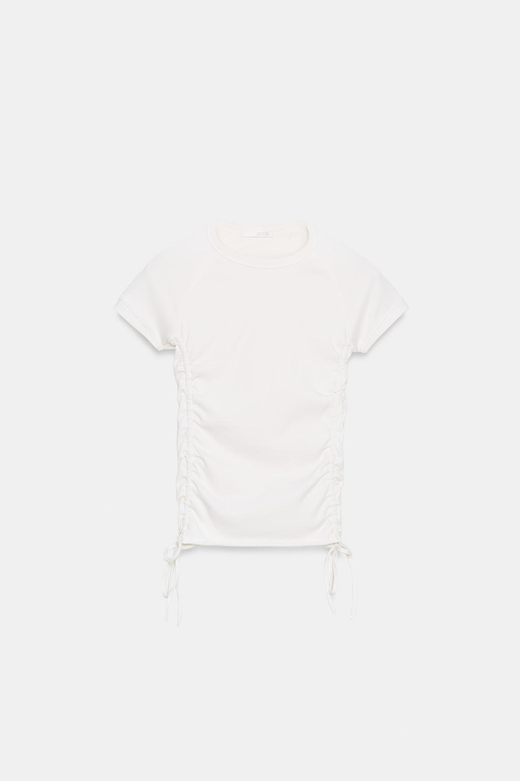 ФУТБОЛКА С РЕГУЛИРУЕМЫМИ СБОРКАМИ