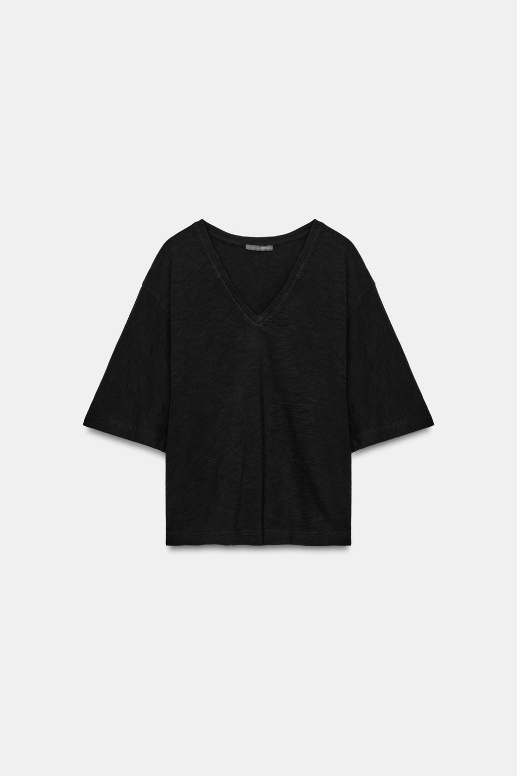 ФУТБОЛКА С V-ОБРАЗНЫМ ВЫРЕЗОМ