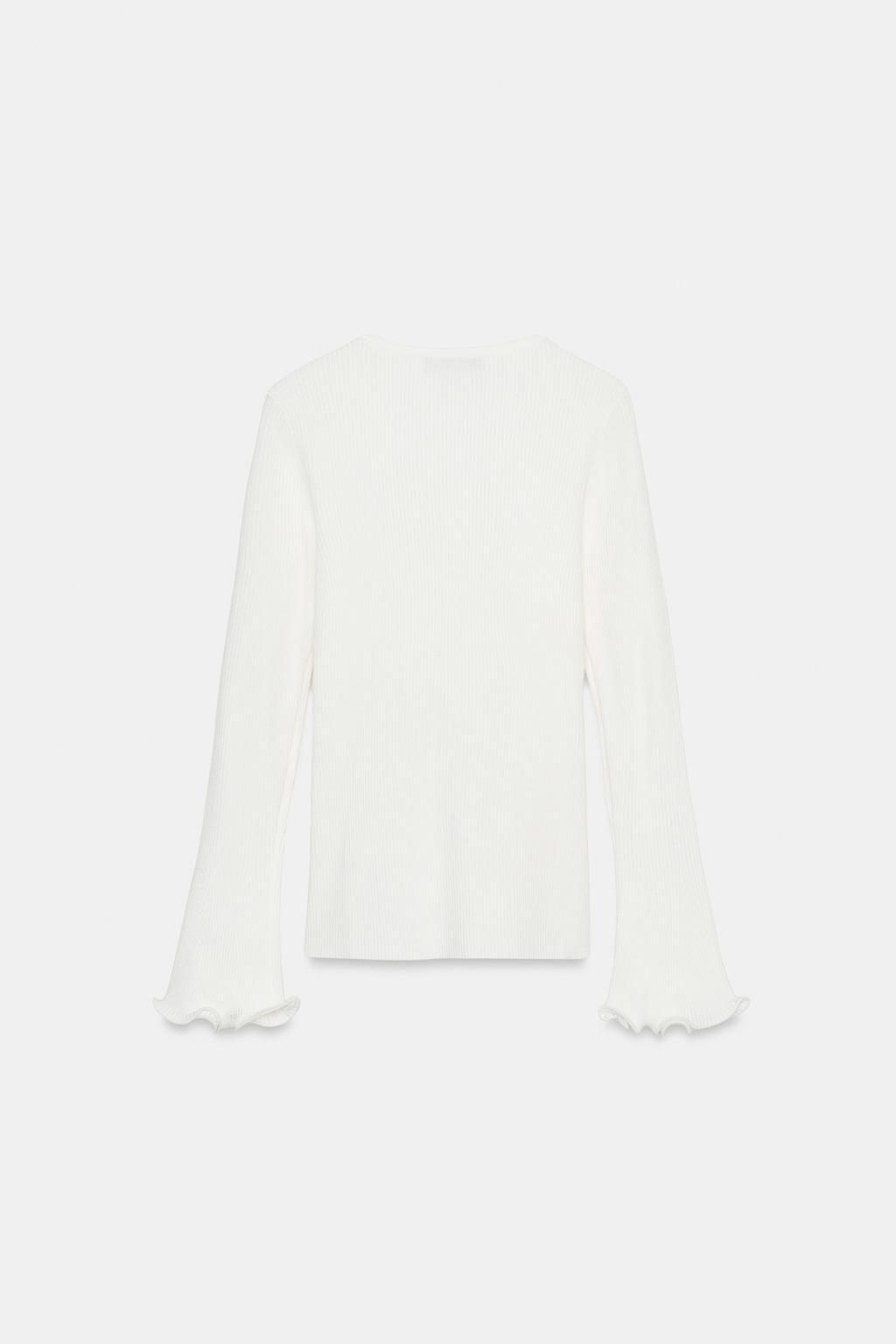 КАРДИГАН В РУБЧИК С ВОЛНИСТЫМ КРАЕМ