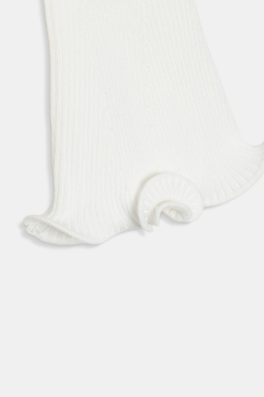 КАРДИГАН В РУБЧИК С ВОЛНИСТЫМ КРАЕМ