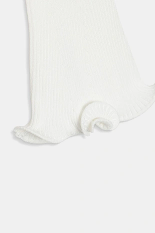 Кардиган в рубчик с волнистым краем- Заказать в России