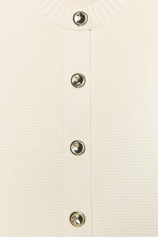 Трикотажный жилет с золотыми пуговицами- Заказать в России