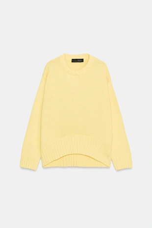 Свитер с асимметричным низом- Заказать в России