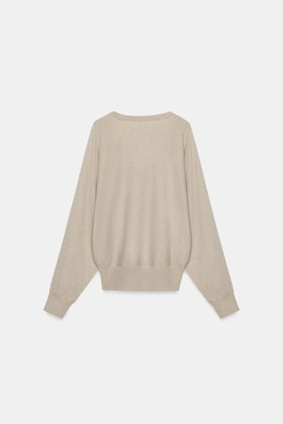 Свитер из шерсти с V-образным вырезом- Заказать в России