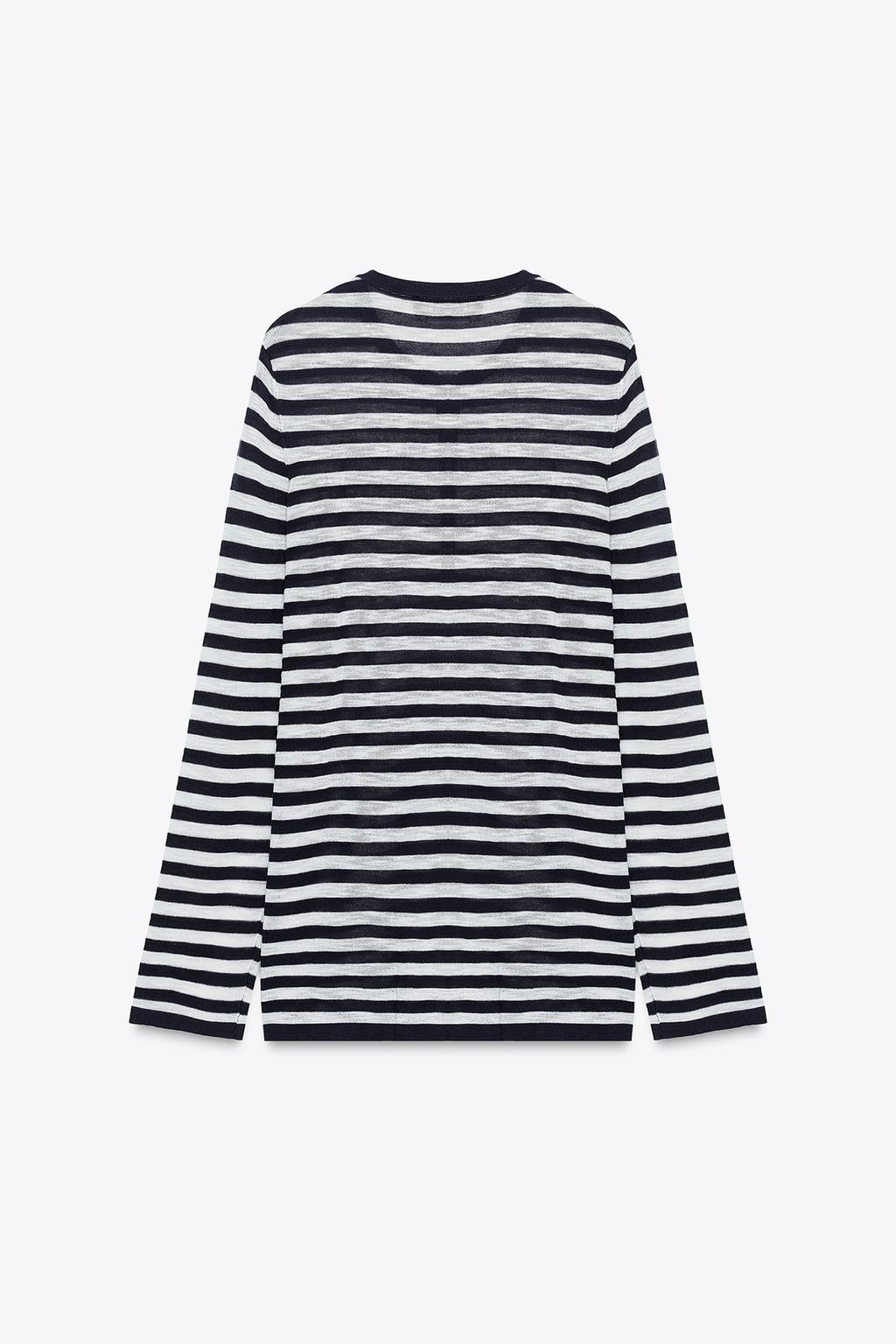 СВИТЕР В ПОЛОСКУ С ПУГОВИЦАМИ