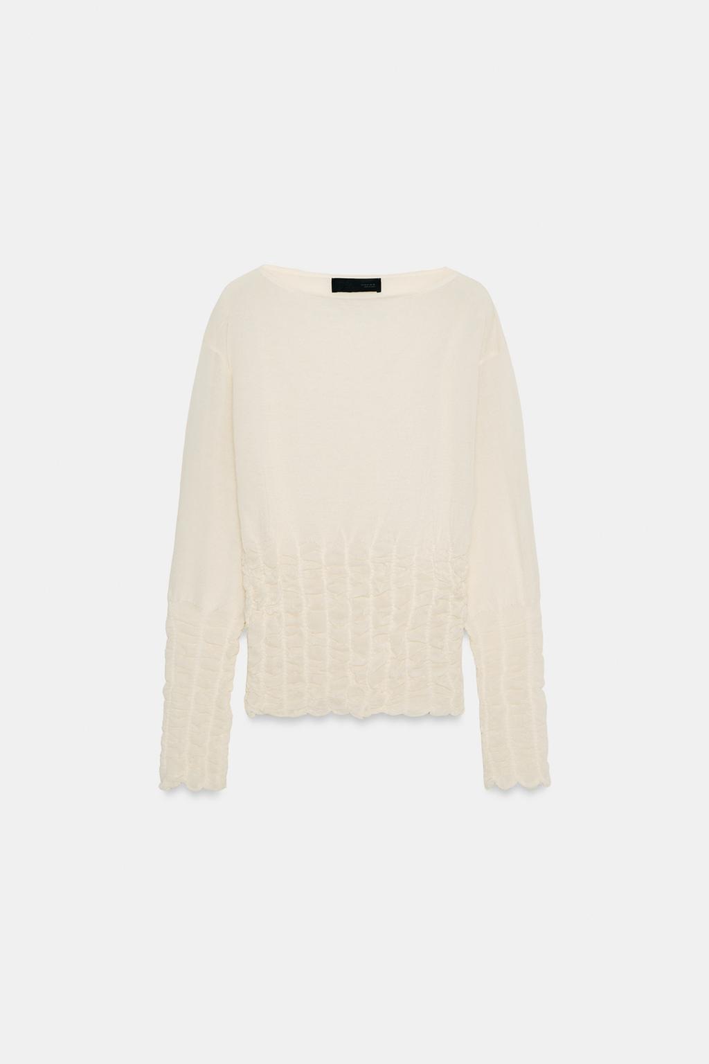 СВИТЕР ВЯЗАНЫЙ «СОТЫ»