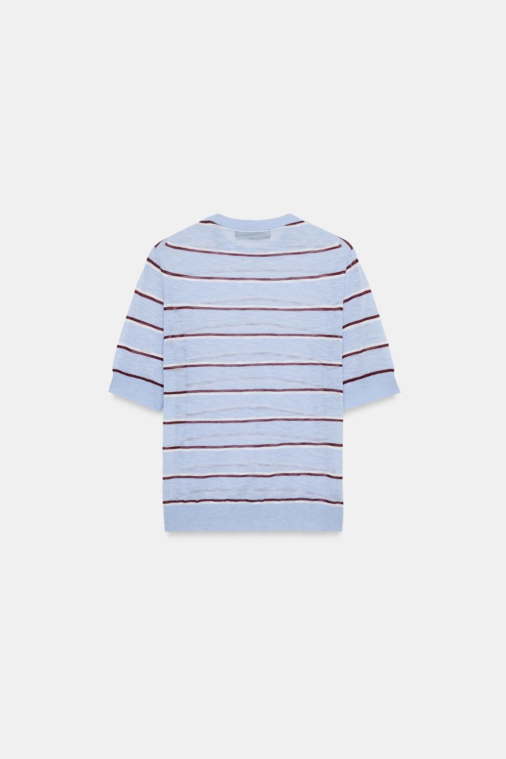 ТОП ИЗ ТОНКОЙ ШЕРСТИ В ПОЛОСКУ