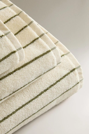 Полосатое банный полотенце- Заказать в России