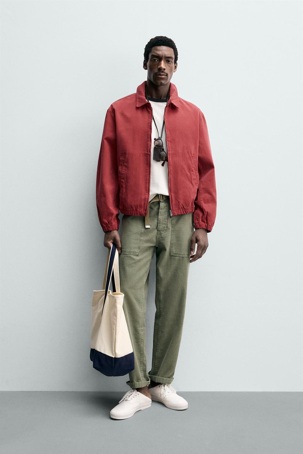 КУРТКА REGULAR FIT ИЗ ВЫСТИРАННОГО ХЛОПКА